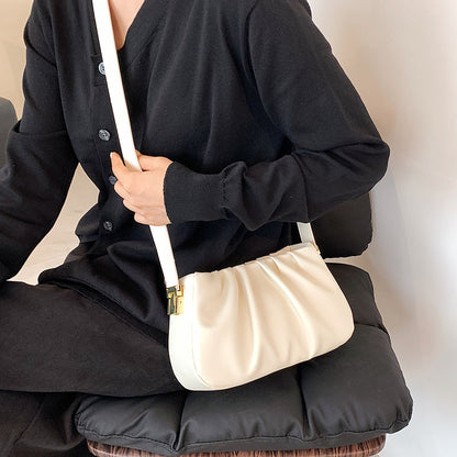 Pleated Cloud Bag Underarm Bag Niche Texture Shoulder Messenger Bag