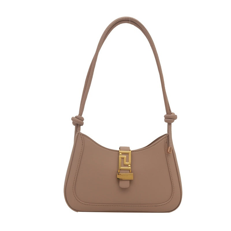 Retro Textured All-match Shoulder Western Style Commuter Underarm Bag