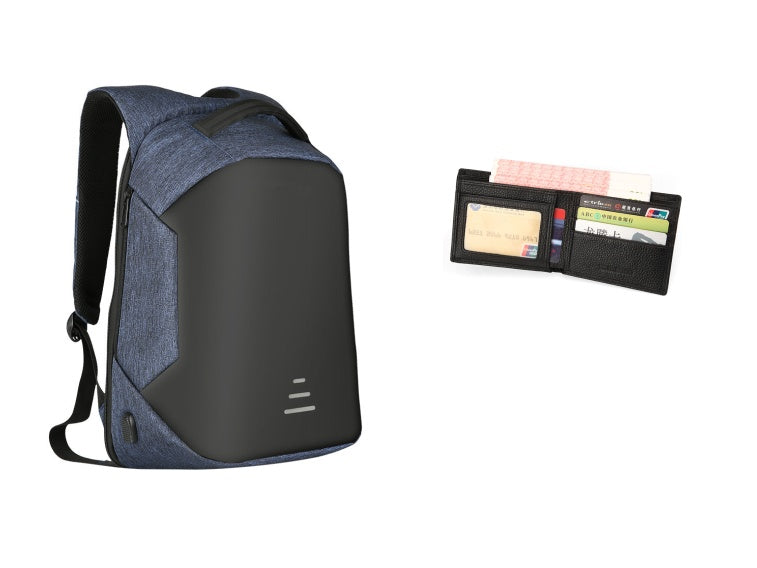 Full Anti-theft Backpack USB Charging Business Pack