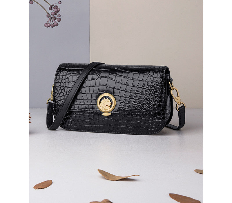 Bolso bandolera de piel combinable de moda para mujer