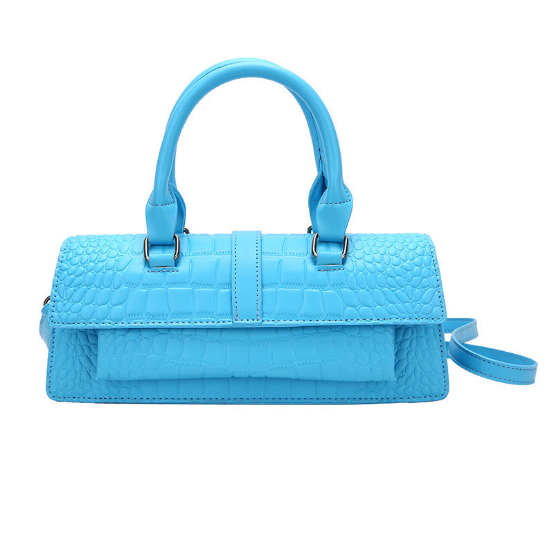 Fashion Crocodile Pattern Women's Small Square Bag