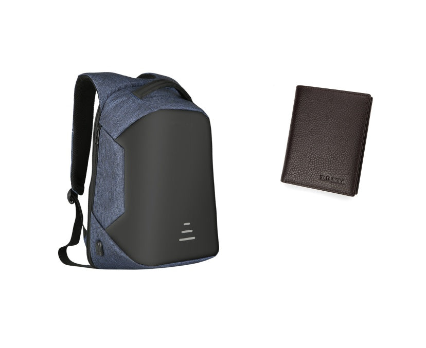 Full Anti-theft Backpack USB Charging Business Pack