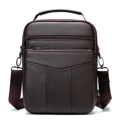 Bolso de hombro de cuero para hombre de negocios