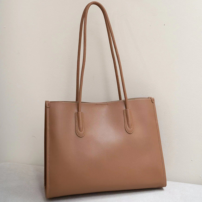 Sac en cuir véritable Sac fourre-tout pour femme Sac à bandoulière de grande capacité