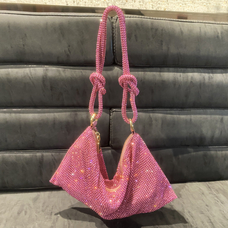 Sac à main simple à strass pour femme