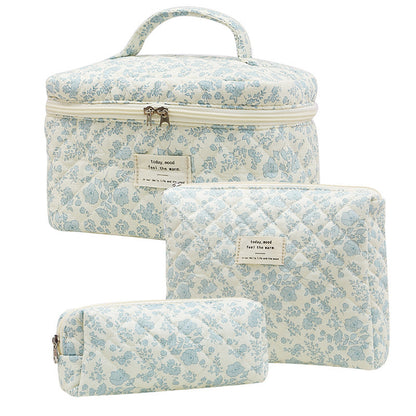 Cotton Cosmetic Bag Portable Toiletry Storage