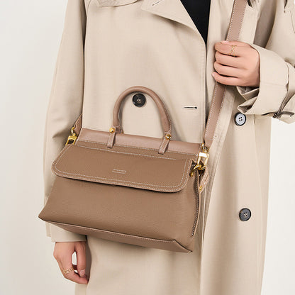 Sac à main en cuir de vachette première couche tendance pour femme