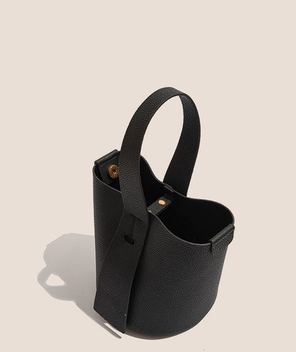 Sac à bandoulière simple et rétro en cuir pour femme