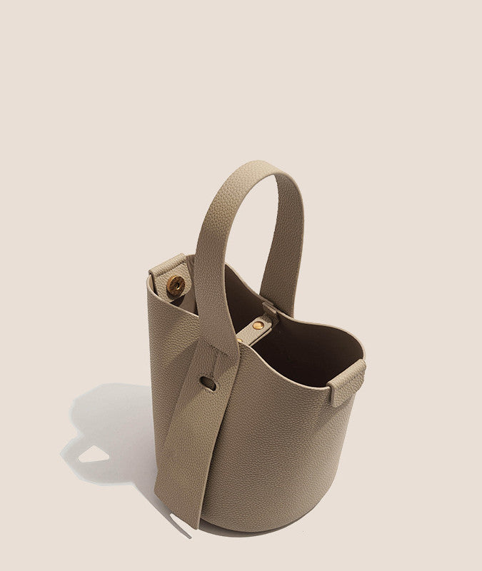 Sac à bandoulière simple et rétro en cuir pour femme