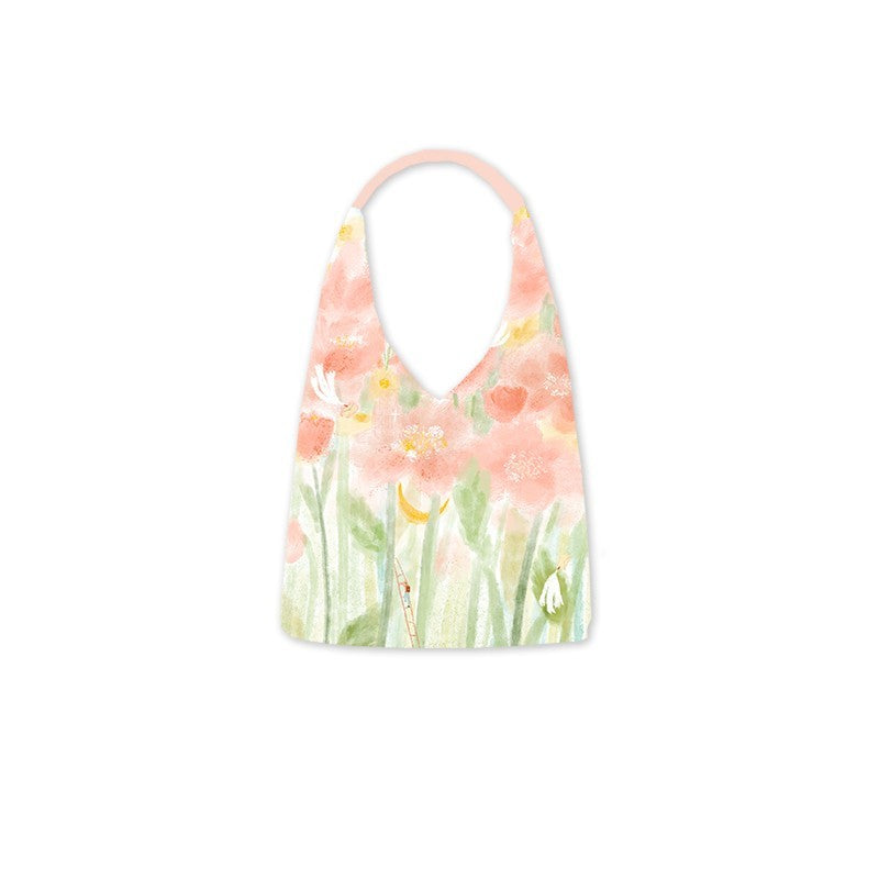 Sac en toile avec illustration Sac seau à bandoulière