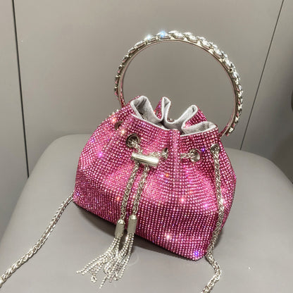 Sac à main européen et américain en diamant brillant pour femme