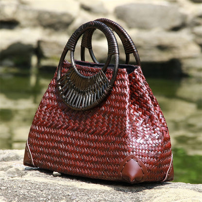 Straw bag women handbag hand bag