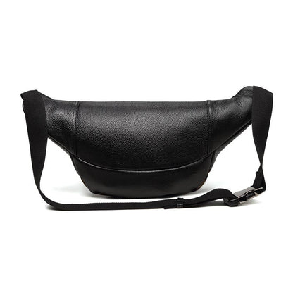 Sac de poitrine de sport multifonctionnel en cuir pour hommes