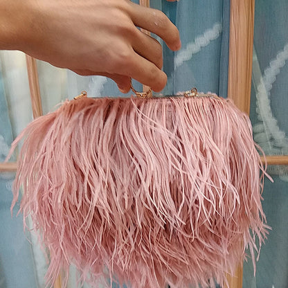 Sac de soirée à bandoulière tendance avec chaîne