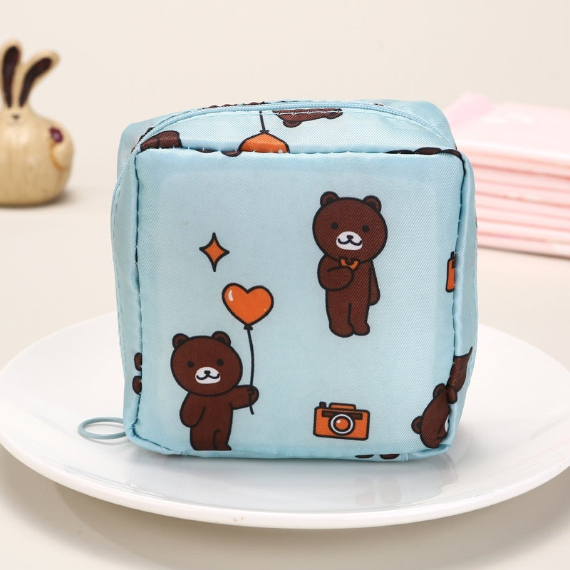 Cute Girl Sanitary Pad Storage Bag