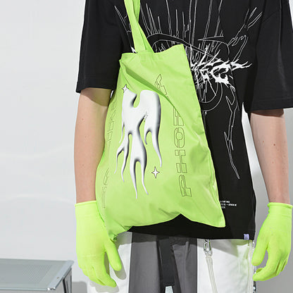 Sac en toile vert fluo