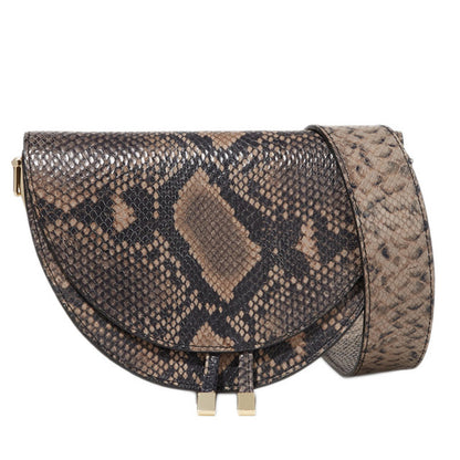 Snake pattern women shoulder bag