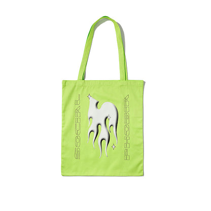 Sac en toile vert fluo