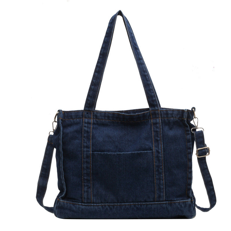 Bolso de mano de gran capacidad para mujer, estilo vaquero, para ir al trabajo