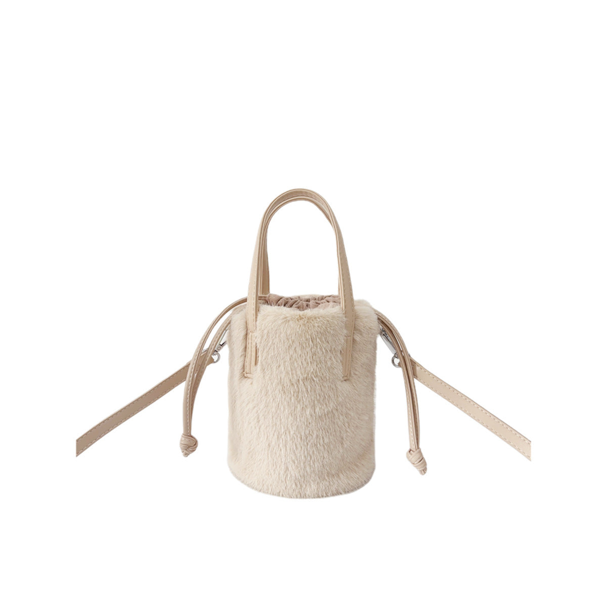 Mink-like Bucket Vintage Plush Hand Bag