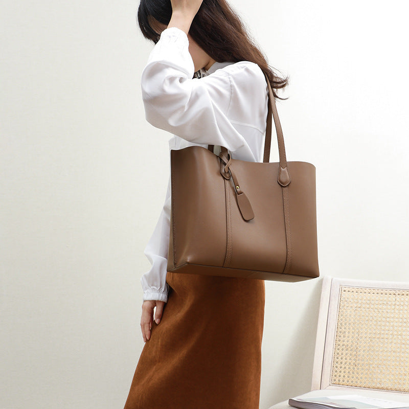 Large-capacity Leather Shoulder Bag Women