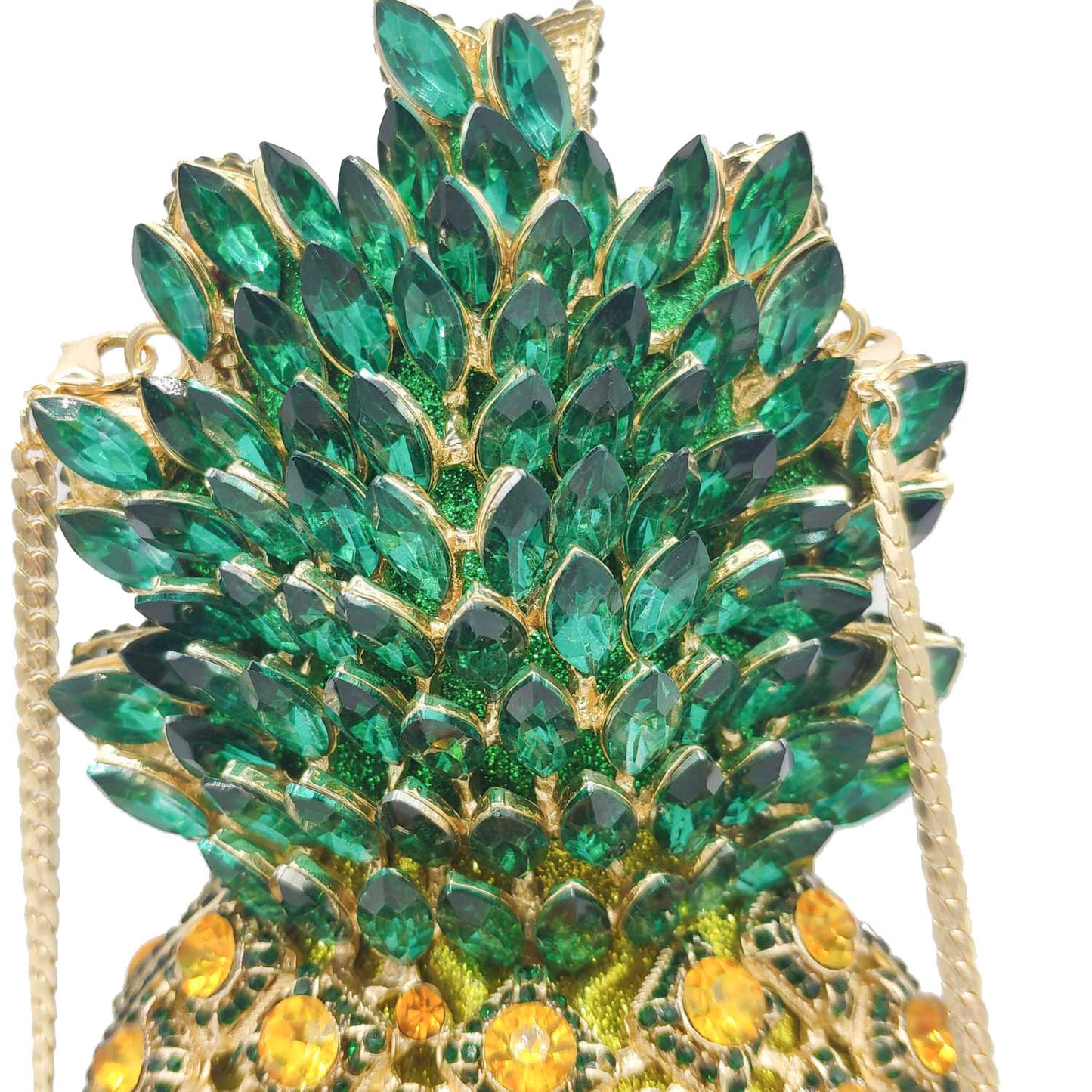 Pochette de banquet à strass et ananas