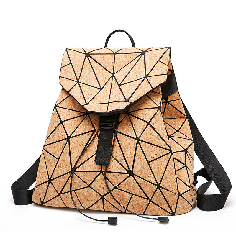 KAOGE Original Natural Cork Backpack Women Fashion Wooden Vegan Bag Female Backpacks Travel Bagpack Girl School Bag