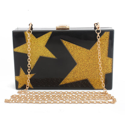 New Five-pointed Star Evening Bag Ladies Clutch