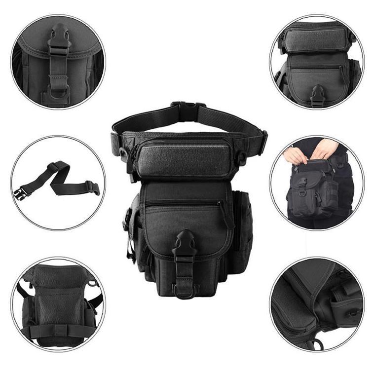 Sac de cuisse tactique d'extérieur Sac banane utilitaire