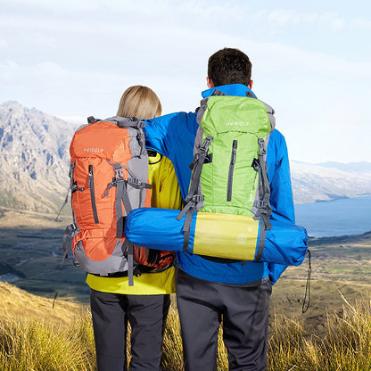 Mochila de 50 l para hombre y mujer, para actividades al aire libre, montañismo