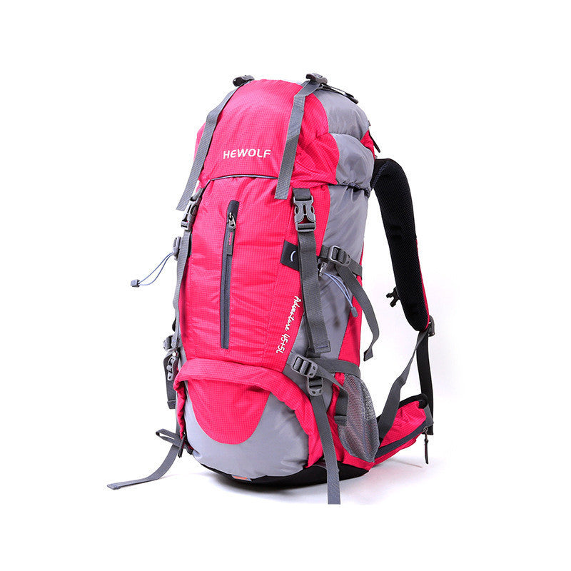 Mochila de 50 l para hombre y mujer, para actividades al aire libre, montañismo