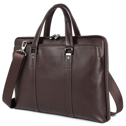 Gentleman Style Leather Men's Bags Business Bag Briefcases Men's Handbags Atmospheric And Stable Handbags