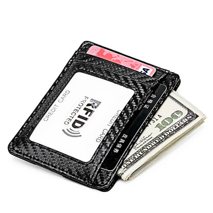 Carbon Fiber Microfiber US Dollar Clip European and American Wallet