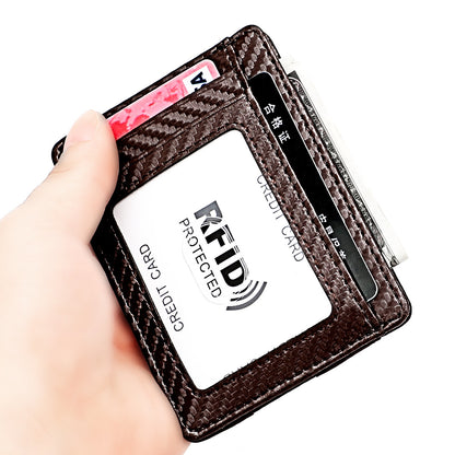 Carbon Fiber Microfiber US Dollar Clip European and American Wallet