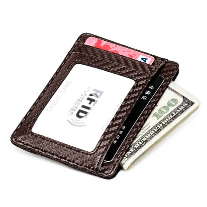 Carbon Fiber Microfiber US Dollar Clip European and American Wallet