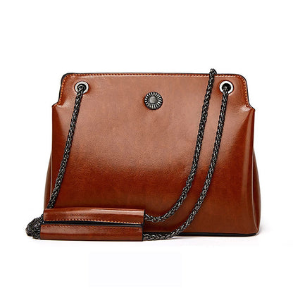 Fashion Messenger Bag Top Layer Cowhide Bag