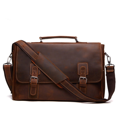 Business Men's Briefcase Leather Men's Bag