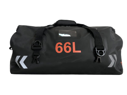 Bolsa de asiento trasero portátil de PVC impermeable de 66 l para caballeros