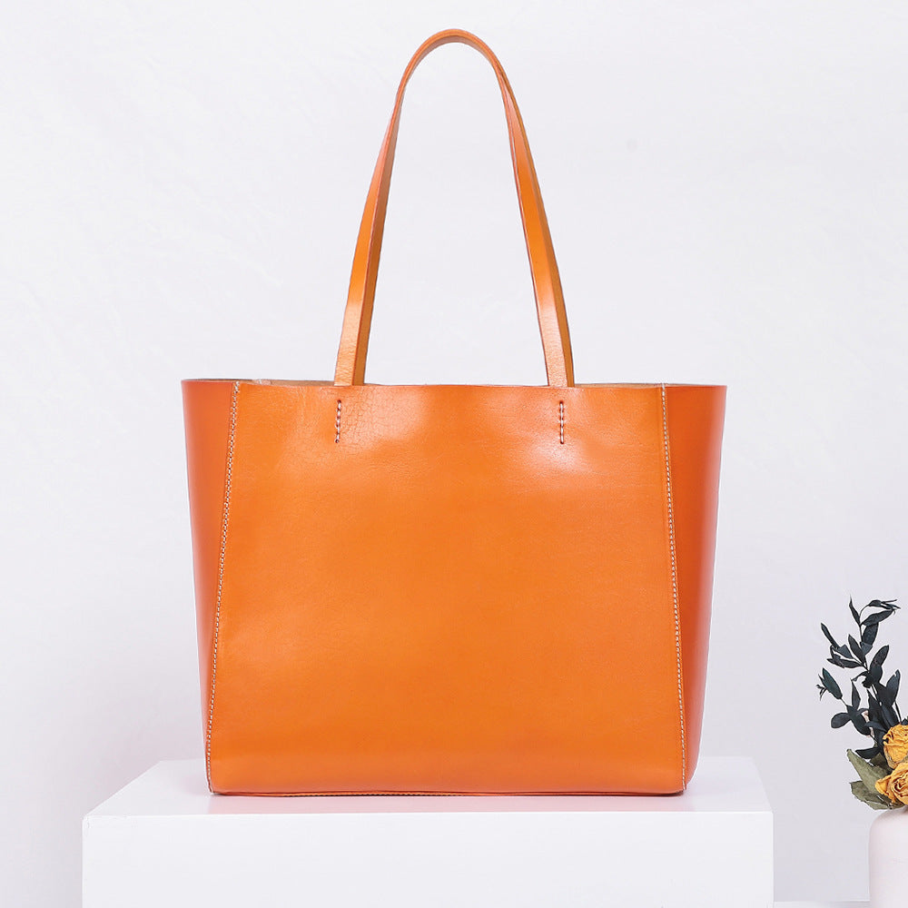 Sac à bandoulière rétro tendance pour femme de grande capacité