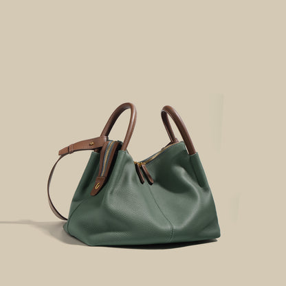 Sac à oreiller en cuir de vachette de première couche pour femme