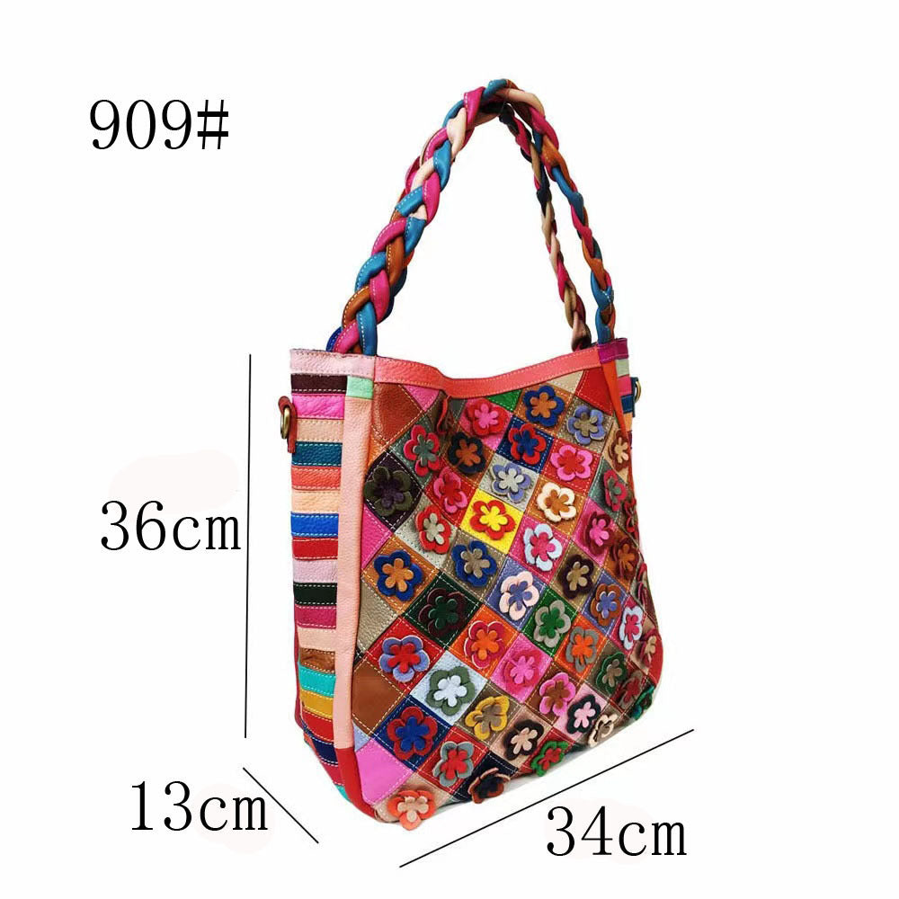 Sac messager à bandoulière Blype à carreaux en losanges et coutures tendance pour femme