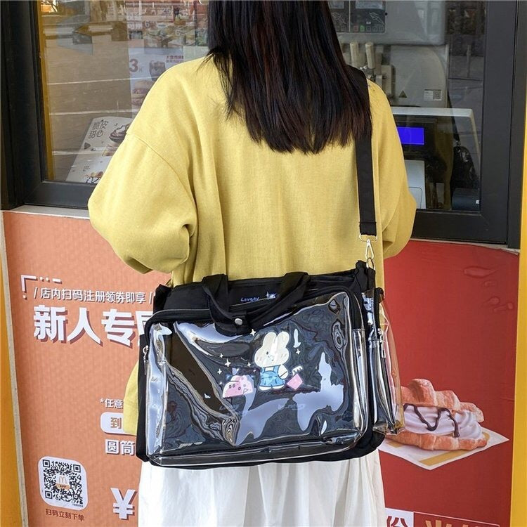 Sac à main japonais mignon à bandoulière de grande capacité Jk