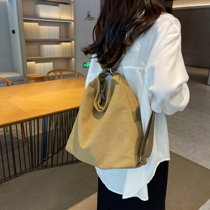 Stylish And Versatile Canvas Bag Commuter's All-matching Crossbody Shoulder Bag