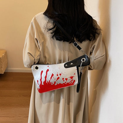 Creative Unique Design Kitchen Knife Handbag Crossbody Bag