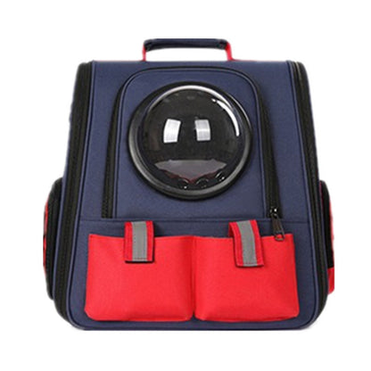 Bolsa transpirable para mascotas, bolsa para el coche para gatos y perros, mochila de hombro para mascotas