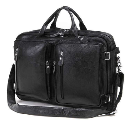 Multi Functional Leather Men's Handbag