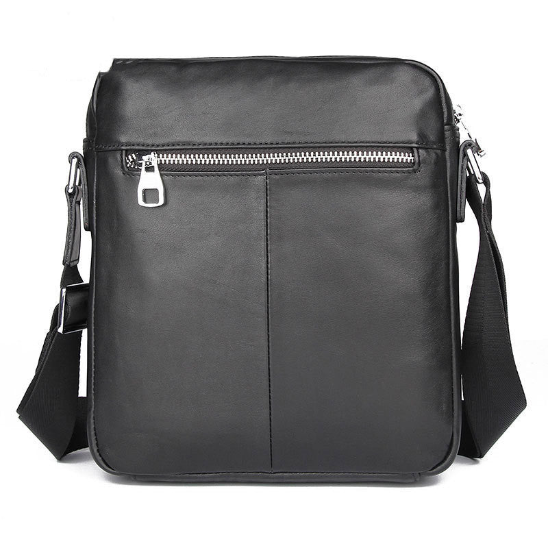 Sac en cuir pour homme Sac à bandoulière simple et pratique pour homme Sac à bandoulière en cuir avec couche de tête Sac messager