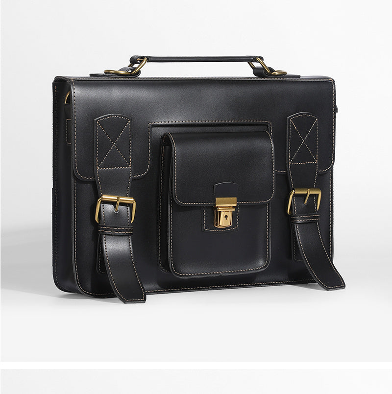 Portable One-shoulder Niche Retro Laptop Bag