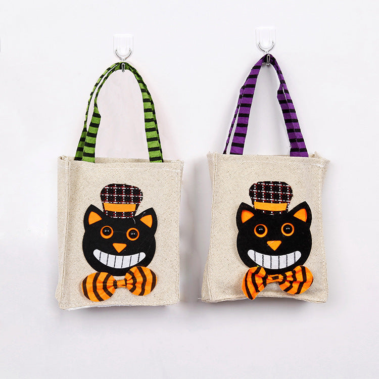 Halloween Decorative Candy Burlap Handbag