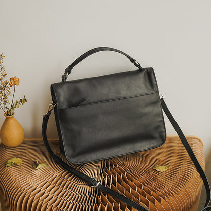 Sac messager en cuir véritable